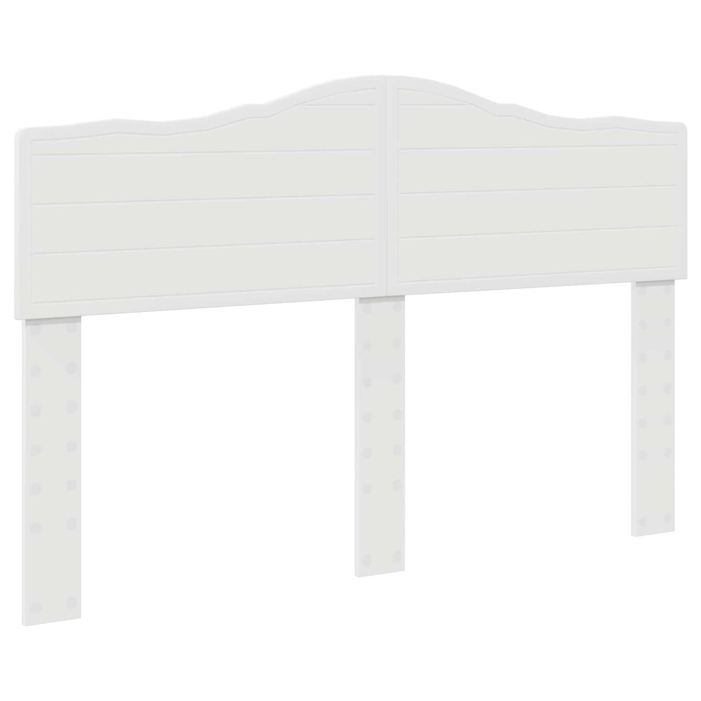 Bed Frame with Headboard White 140 x 190 cm Solid Pine Wood