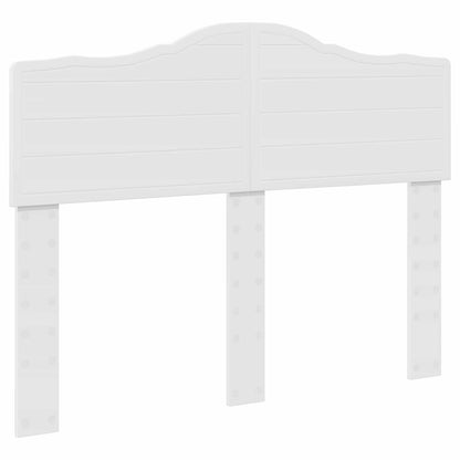 Bed Frame with Headboard White 120 x 200 cm Solid Pine Wood
