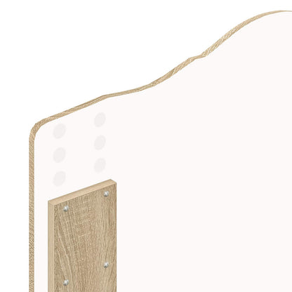 Bed Frame with Headboard Sonoma Oak 90 x 200 cm Solid Pine Wood