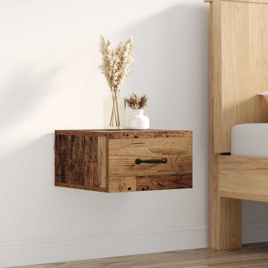 Bedside Cabinet Old Wood 35 x 35 x 20 cm Engineered Wood