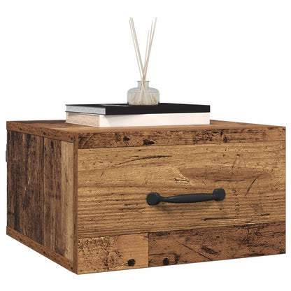 Bedside Cabinet Old Wood 35 x 35 x 20 cm Engineered Wood