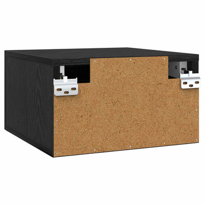 Bedside Cabinet Black Oak 35 x 35 x 20 cm Engineered Wood