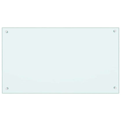 Kitchen Backsplash 2 pcs White 90 x 50 cm Tempered Glass