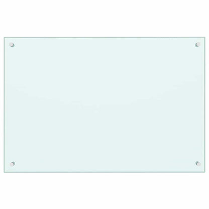 Kitchen Backsplash 2 pcs White 90 x 60 cm Tempered Glass