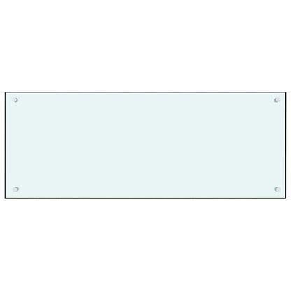 Kitchen Backsplash 2 pcs White 100 x 40 cm Tempered Glass