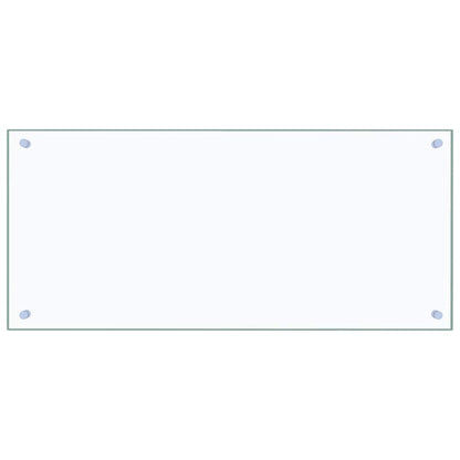 Kitchen Backsplash 2 pcs Transparent 90 x 40 cm Tempered Glass