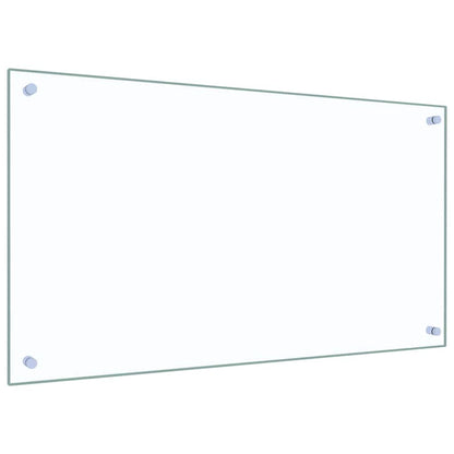 Kitchen Backsplash 2 pcs Transparent 90 x 50 cm Tempered Glass