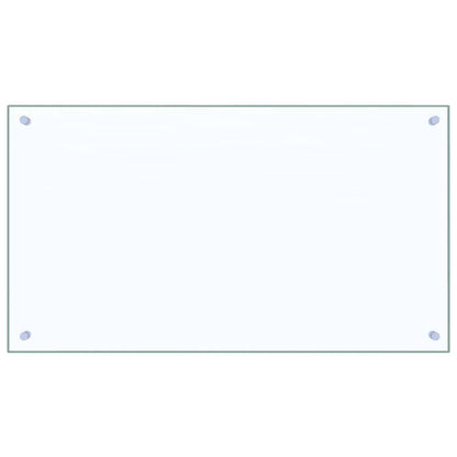Kitchen Backsplash 2 pcs Transparent 90 x 50 cm Tempered Glass