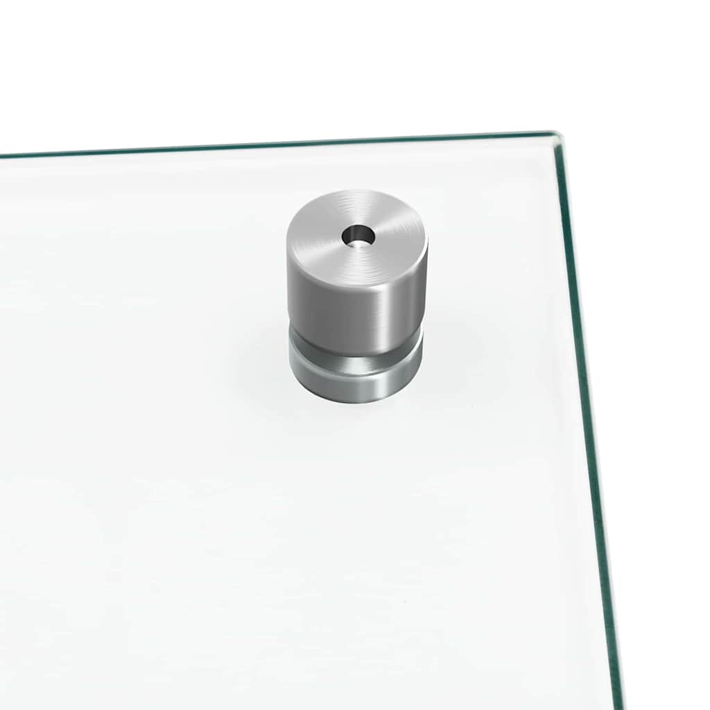 Kitchen Backsplash 2 pcs Transparent 100 x 40 cm Tempered Glass