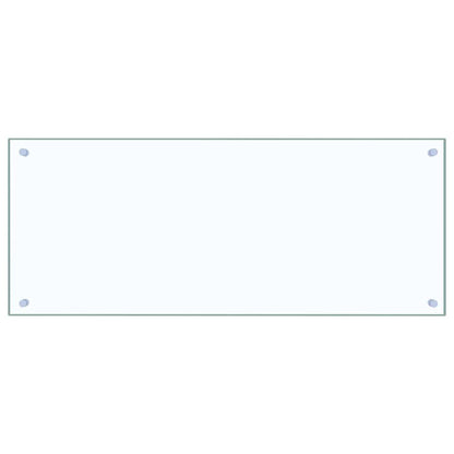 Kitchen Backsplash 2 pcs Transparent 100 x 40 cm Tempered Glass