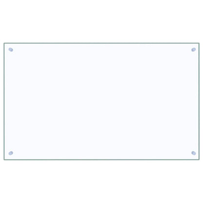 Kitchen Backsplash 2 pcs Transparent 100 x 60 cm Tempered Glass
