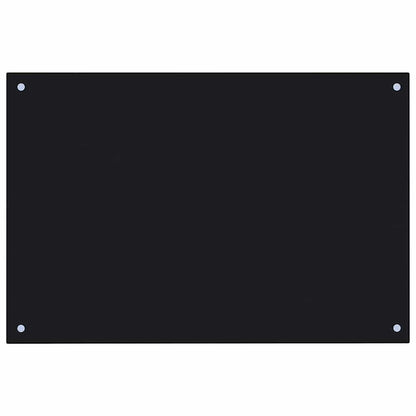 Kitchen Backsplash 2 pcs Black 90 x 50 cm Tempered Glass