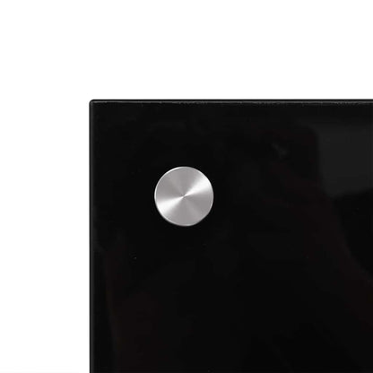 Kitchen Backsplash 2 pcs Black 100 x 40 cm Tempered Glass