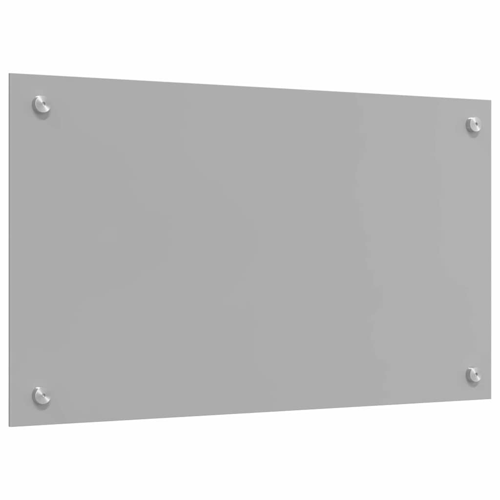 Kitchen Backsplash 2 pcs Light Grey 70 x 40 cm Tempered Glass