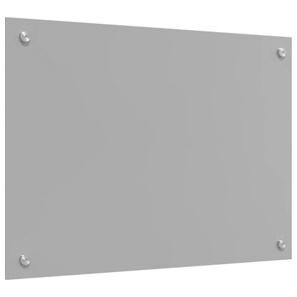 Kitchen Backsplash 2 pcs Light Grey 70 x 50 cm Tempered Glass