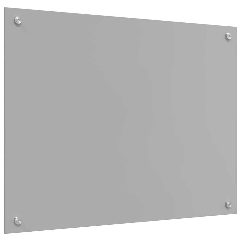 Kitchen Backsplash 2 pcs Light Grey 80 x 60 cm Tempered Glass
