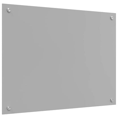Kitchen Backsplash 2 pcs Light Grey 80 x 60 cm Tempered Glass