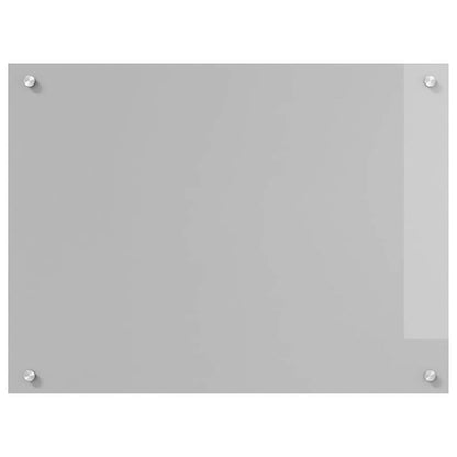 Kitchen Backsplash 2 pcs Light Grey 80 x 60 cm Tempered Glass