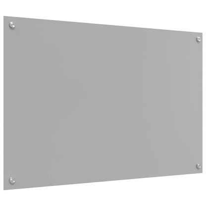 Kitchen Backsplash 2 pcs Light Grey 90 x 60 cm Tempered Glass