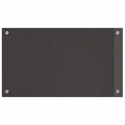 Kitchen Backsplash 2 pcs Dark Grey 70 x 40 cm Tempered Glass