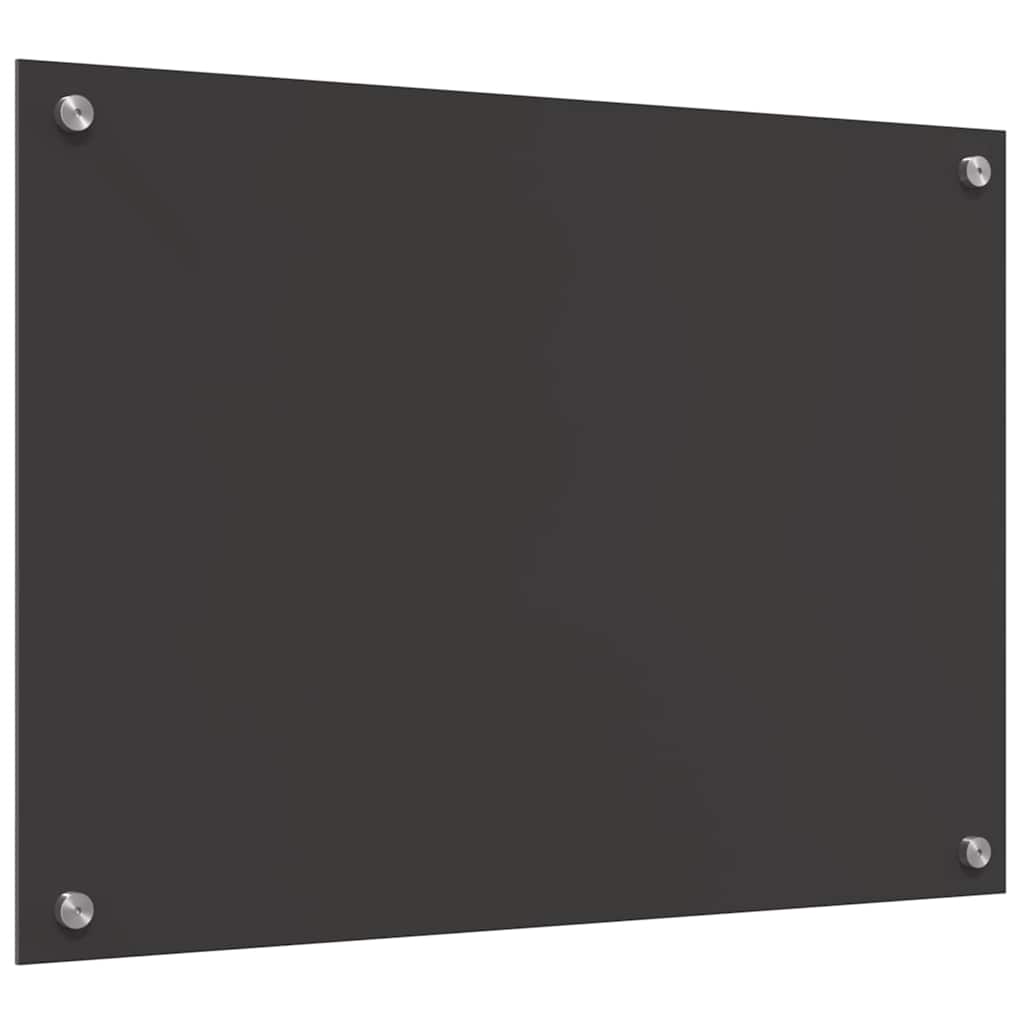 Kitchen Backsplash 2 pcs Dark Grey 70 x 50 cm Tempered Glass