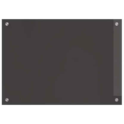 Kitchen Backsplash 2 pcs Dark Grey 70 x 50 cm Tempered Glass