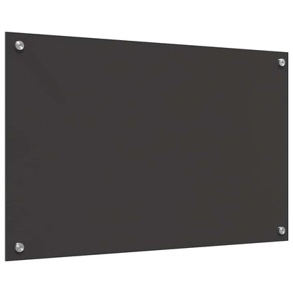Kitchen Backsplash 2 pcs Dark Grey 80 x 50 cm Tempered Glass