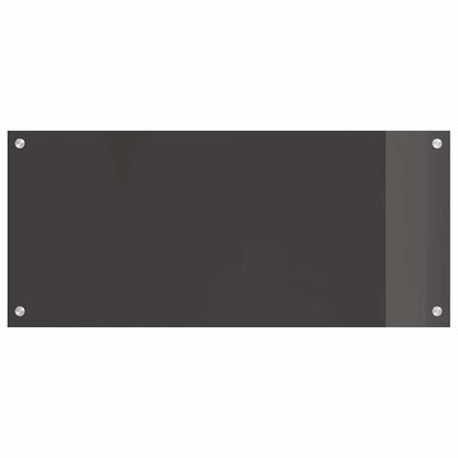 Kitchen Backsplash 2 pcs Dark Grey 90 x 40 cm Tempered Glass