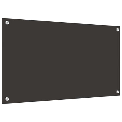 Kitchen Backsplash 2 pcs Dark Grey 90 x 50 cm Tempered Glass
