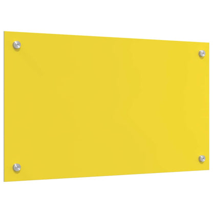 Kitchen Backsplash 2 pcs Yellow 70 x 40 cm Tempered Glass