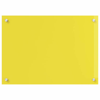 Kitchen Backsplash 2 pcs Yellow 70 x 50 cm Tempered Glass