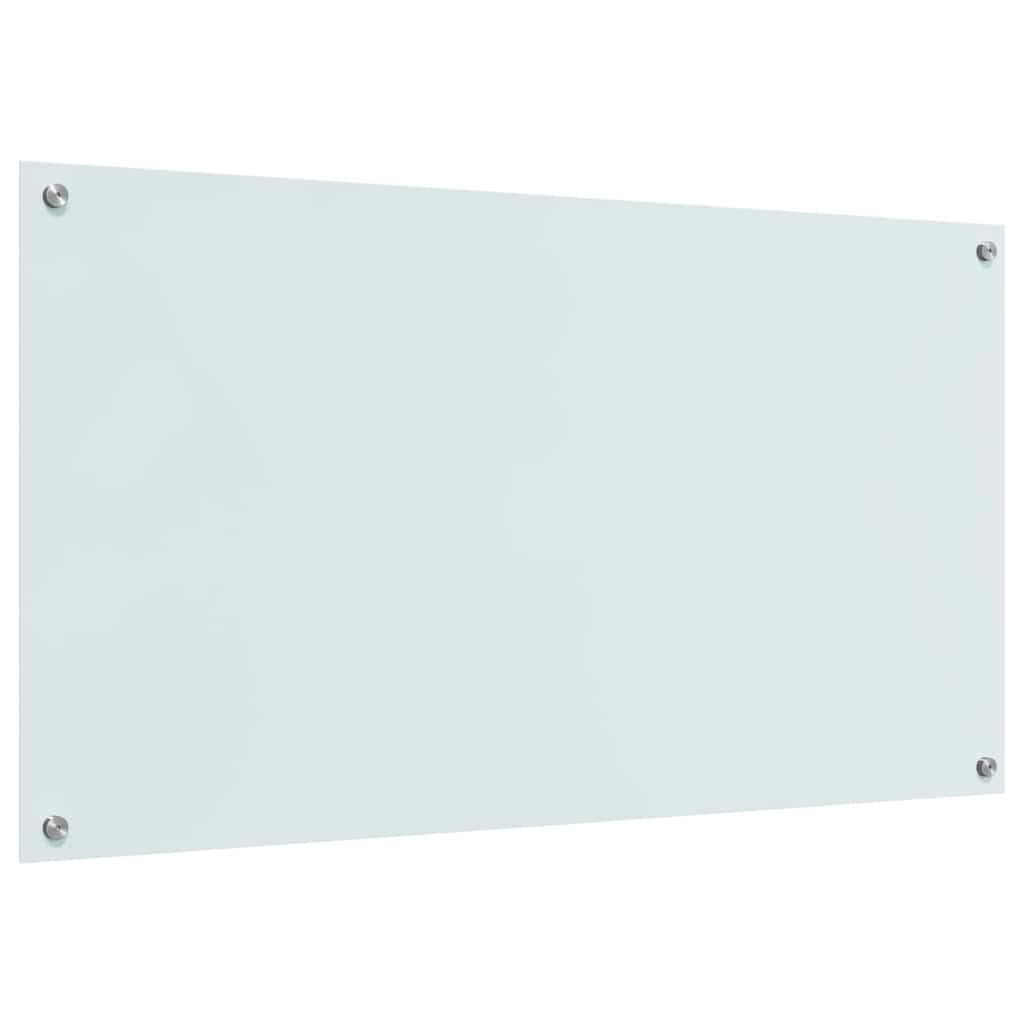 Kitchen Backsplash 2 pcs White 110 x 60 cm Tempered Glass