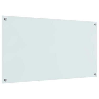 Kitchen Backsplash 2 pcs White 110 x 60 cm Tempered Glass