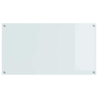 Kitchen Backsplash 2 pcs White 110 x 60 cm Tempered Glass