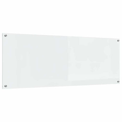 Kitchen Backsplash 2 pcs Transparent 110 x 40 cm Tempered Glass