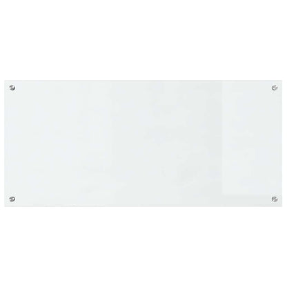 Kitchen Backsplash 2 pcs Transparent 110 x 50 cm Tempered Glass