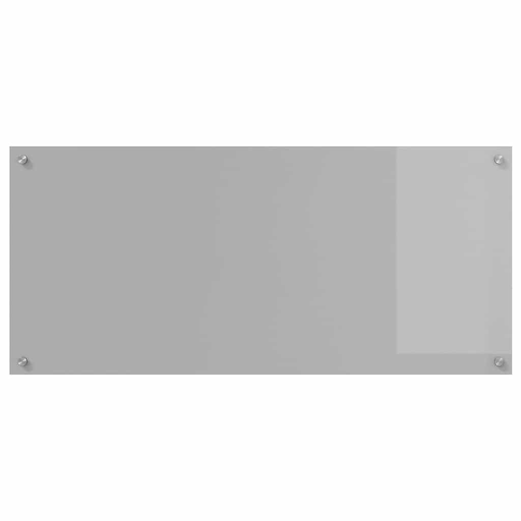 Kitchen Backsplash 2 pcs Light Grey 110 x 50 cm Tempered Glass