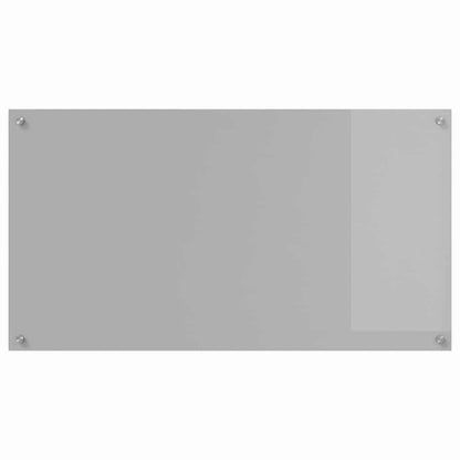 Kitchen Backsplash 2 pcs Light Grey 110 x 60 cm Tempered Glass
