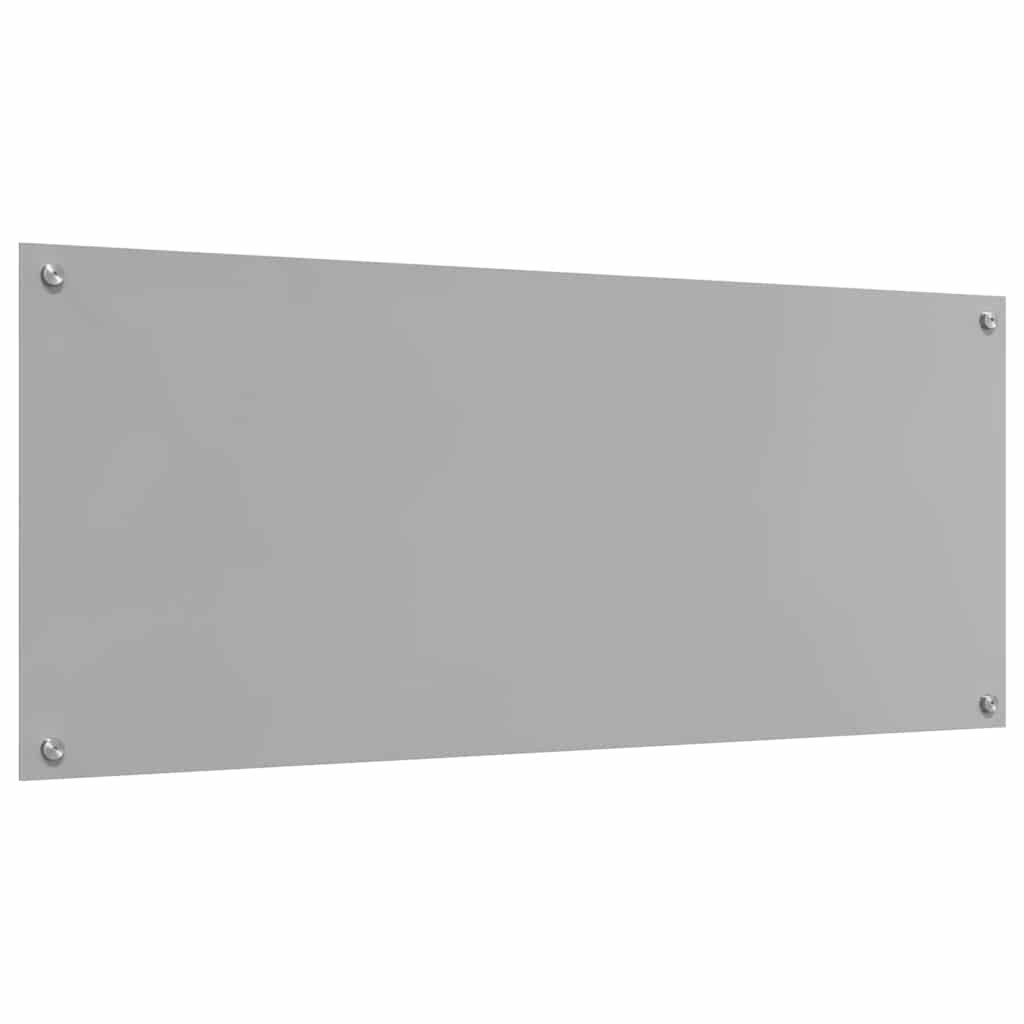 Kitchen Backsplash 2 pcs Light Grey 120 x 50 cm Tempered Glass