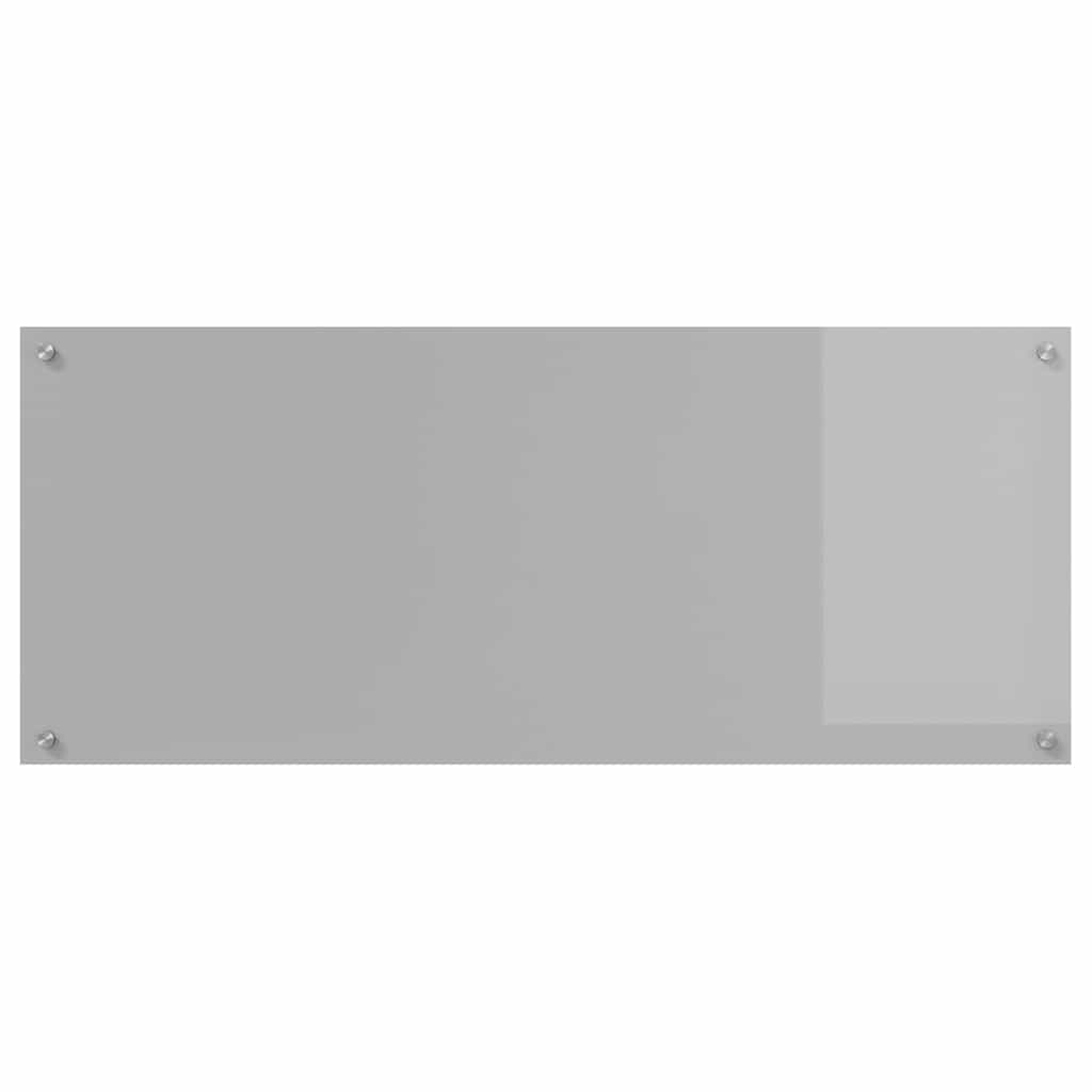 Kitchen Backsplash 2 pcs Light Grey 120 x 50 cm Tempered Glass