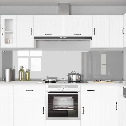 Kitchen Backsplash 2 pcs Light Grey 120 x 60 cm Tempered Glass