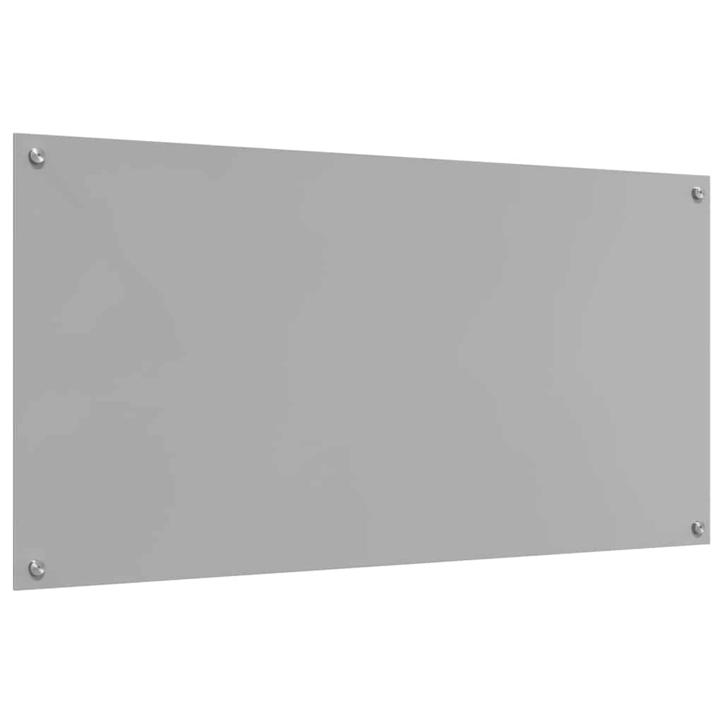 Kitchen Backsplash 2 pcs Light Grey 120 x 60 cm Tempered Glass
