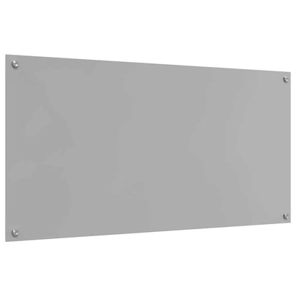 Kitchen Backsplash 2 pcs Light Grey 120 x 60 cm Tempered Glass
