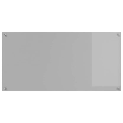 Kitchen Backsplash 2 pcs Light Grey 120 x 60 cm Tempered Glass