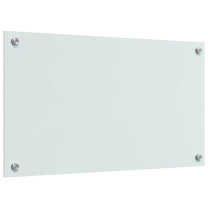Kitchen Backsplash 2 pcs White 70 x 40 x 0.8 cm Tempered Glass