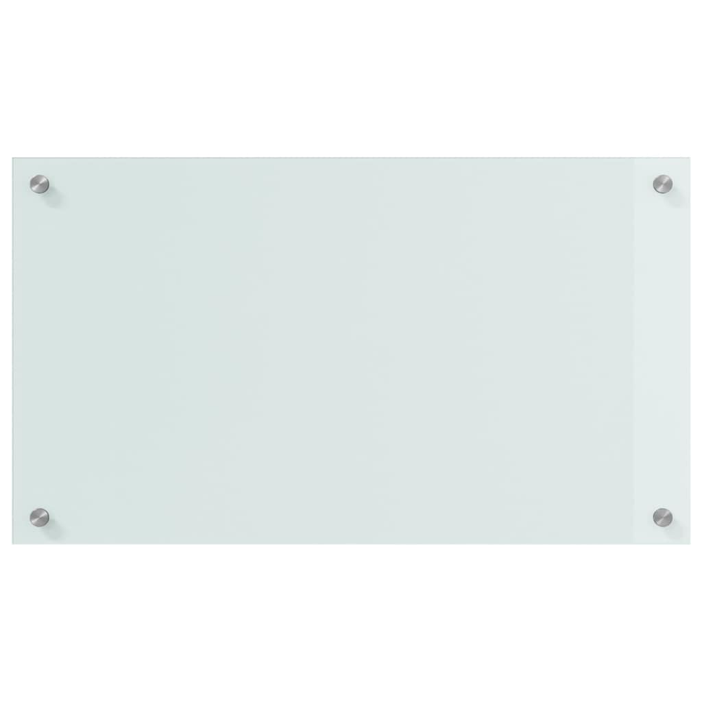 Kitchen Backsplash 2 pcs White 70 x 40 x 0.8 cm Tempered Glass