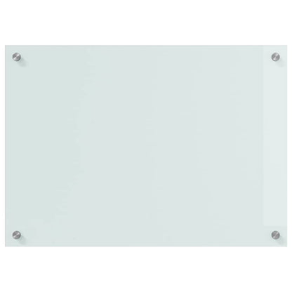Kitchen Backsplash White 70 x 50 x 0.8 cm Tempered Glass