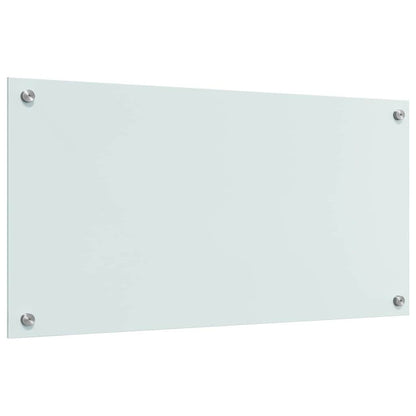 Kitchen Backsplash White 80 x 40 x 0.8 cm Tempered Glass