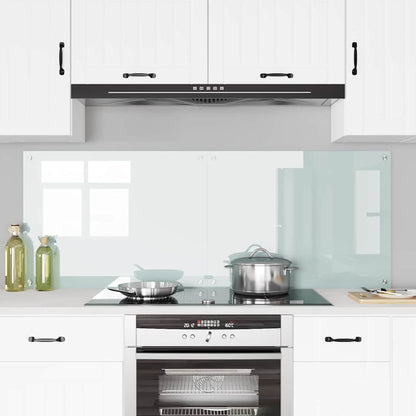 Kitchen Backsplash White 80 x 60 x 0.8 cm Tempered Glass