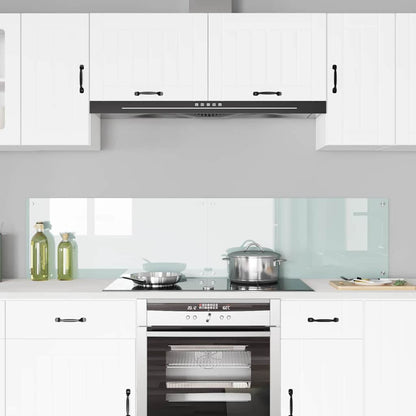 Kitchen Backsplash White 90 x 40 x 0.8 cm Tempered Glass